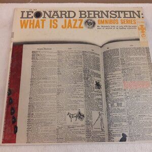 1956 Leonard Bernstein "What Is Jazz" Vinyl Record CL 919